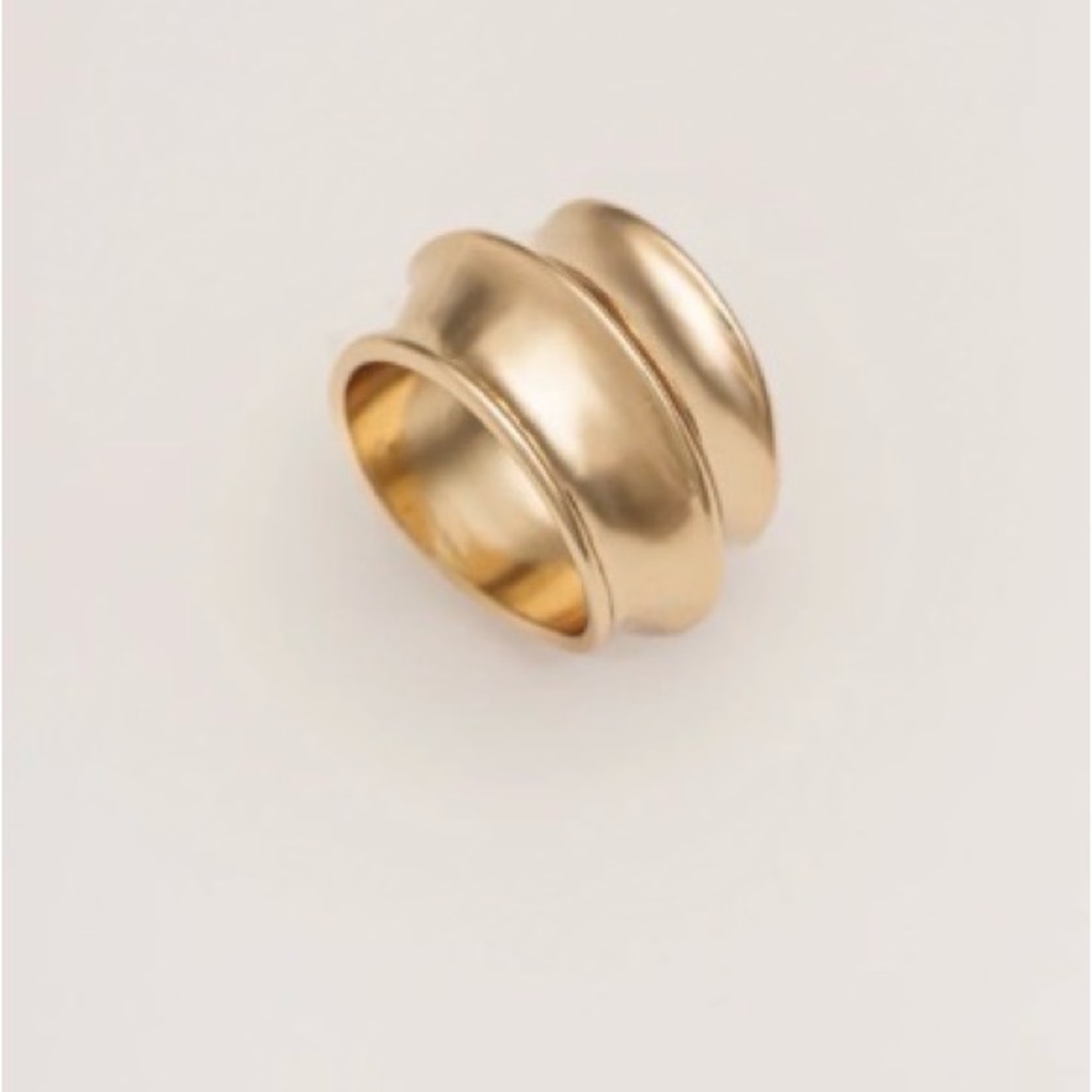 Brand New JLuxlabel Eve Sculpted Gold-Tone Women's Ring